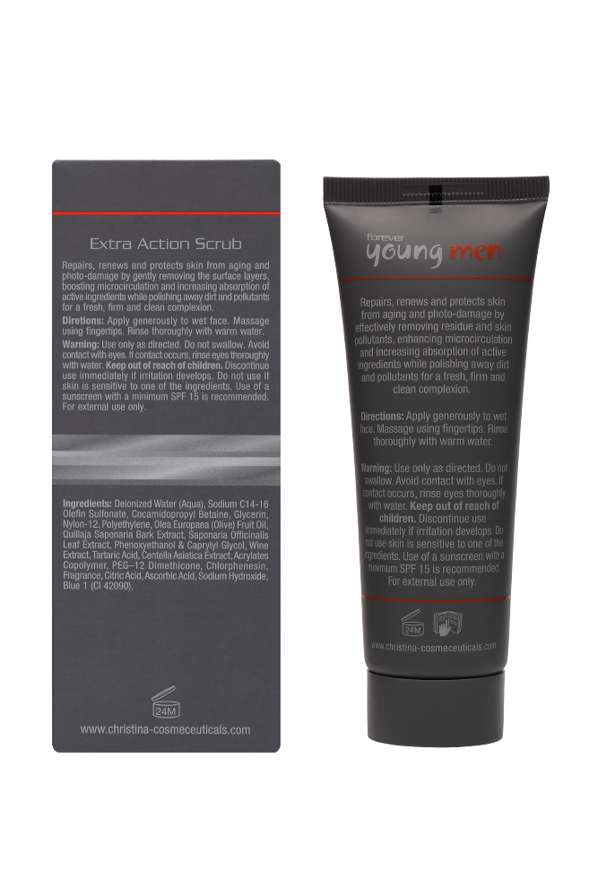 Forever Young Men Extra Action Scrub