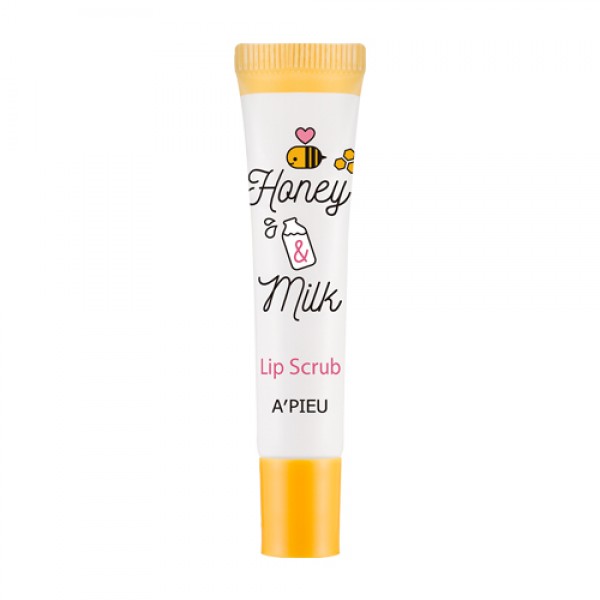 скраб для губ с медом и молоком a'pieu honey & milk lip scru