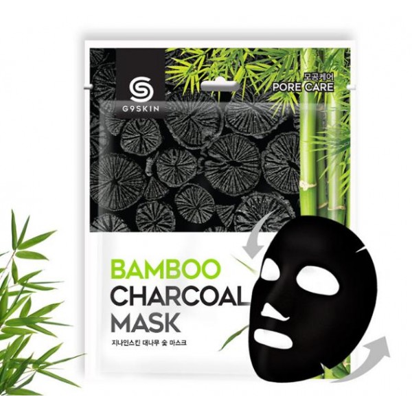 маска для лица тканевая с бамбуковым углем berrisom g9 skin 