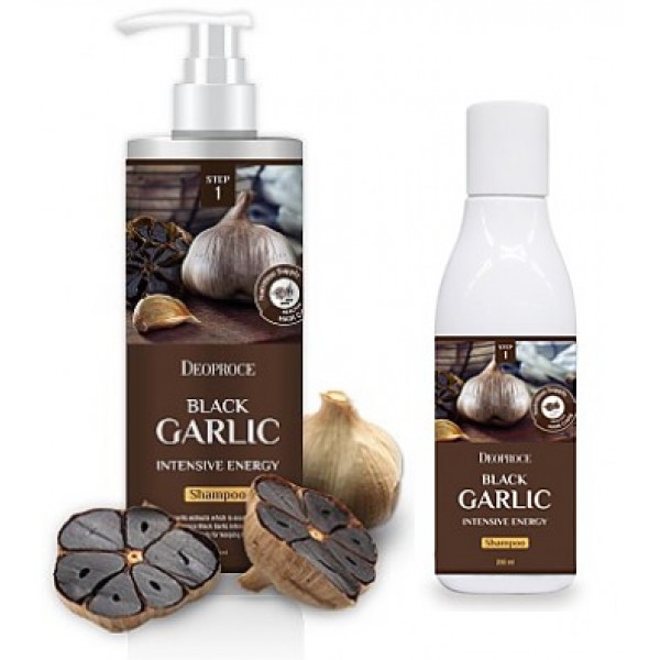 шампунь для волос с черным чесноком deoproce black garlic in