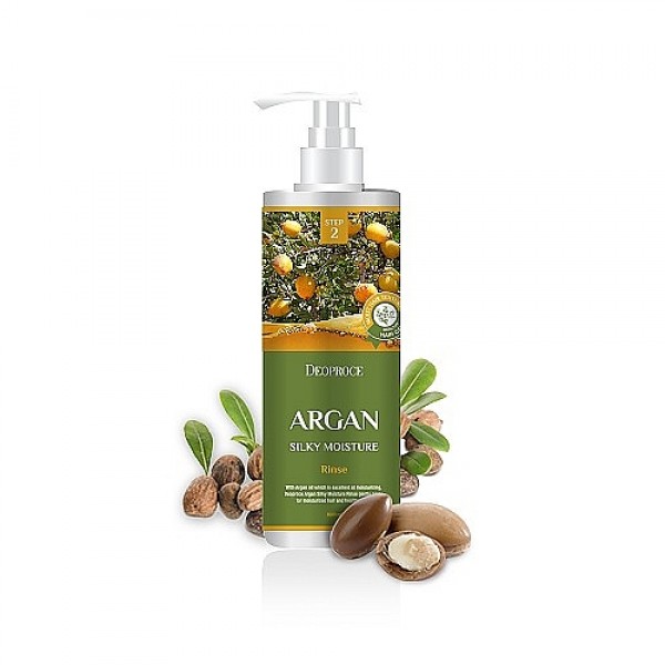 бальзам для волос с аргановым маслом deoproce rinse - argan 