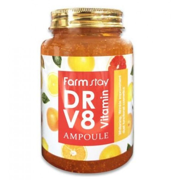 ампульная сыворотка с витаминами farmstay dr-v8 vitamin ampo