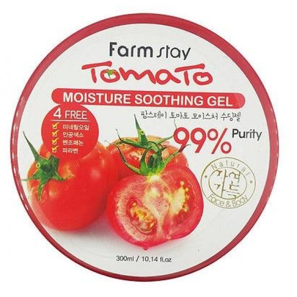 многофункциональный гель с томатом farmstay moisture soothin