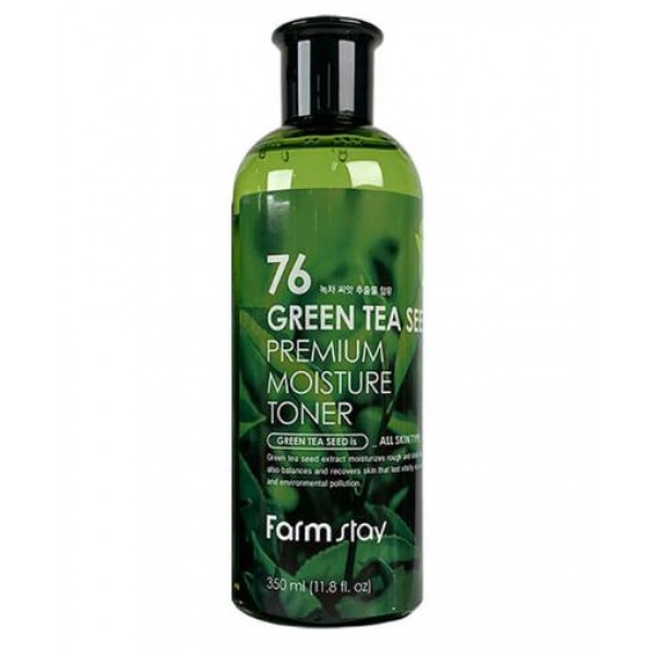 тонер увлажняющий с семенами зеленого чая farmstay green tea