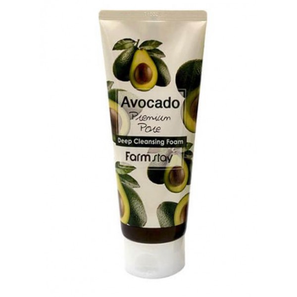 очищающая пенка с экстрактом авокадо farmstay avocado deep c