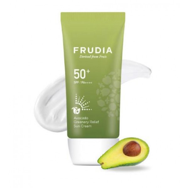солнезащитный восстанавливающий крем с авокадо frudia avocad