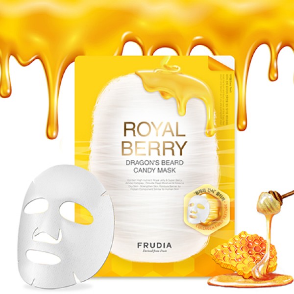 тающая маска для лица frudia royal berry dragon's beard cand