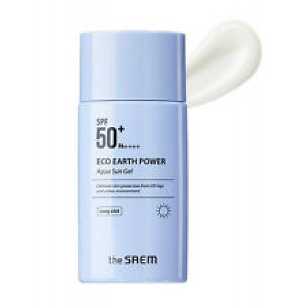 крем-гель солнцезащитный spf50 the saem eco earth power aqua