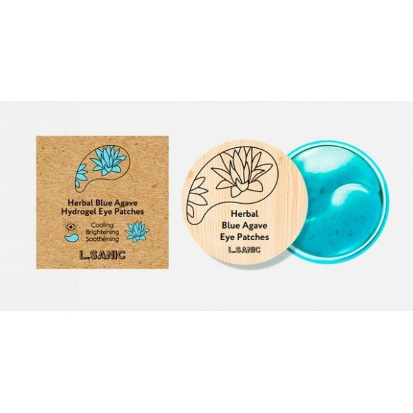 гидрогелевые патчи с экстрактом голубой агавы l’sanic herbal