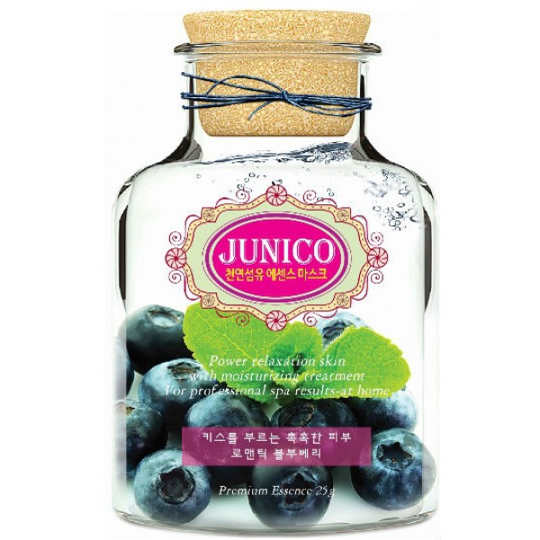маска тканевая c экстрактом черники mijin junico blueberry e