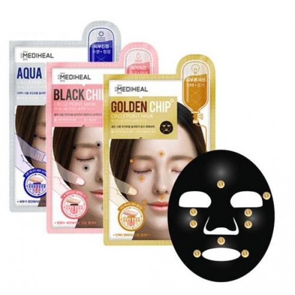 маска для лица с массажным эффектом mediheal chip circle poi