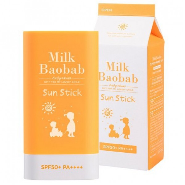 солнцезащитный крем-стик milkbaobab baby & kids sun stick cr