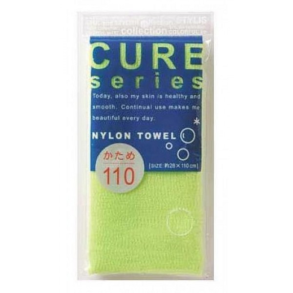 мочалка для тела жесткая (зеленая) o:he cure nylon towel har