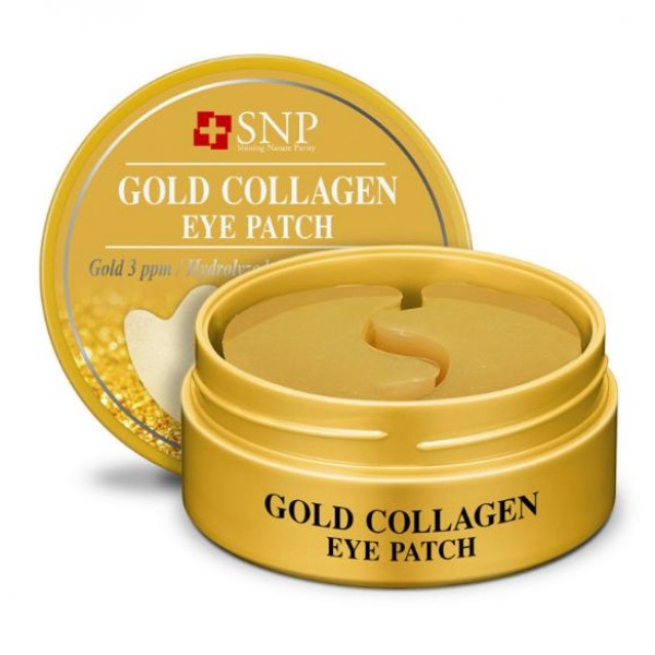 патчи для глаз snp gold collagen eye patch