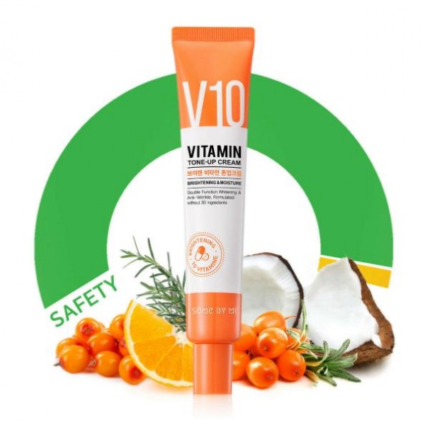 крем для лица осветляющий витаминный some by mi v10 vitamin 