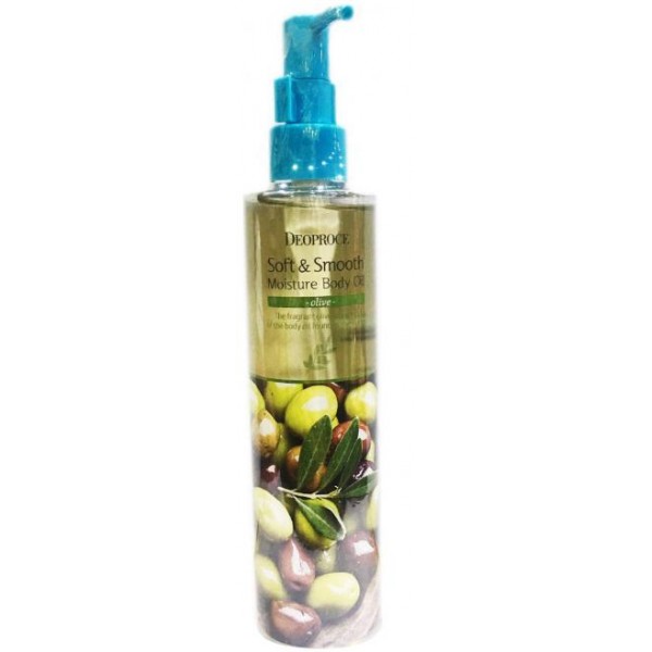 масло для тела deoproce soft & smooth moisture body oil oliv