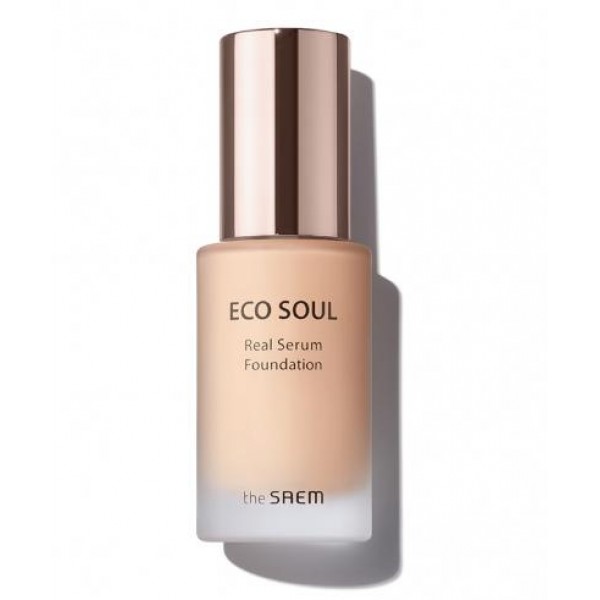 тональная основа the saem eco soul real serum foundation