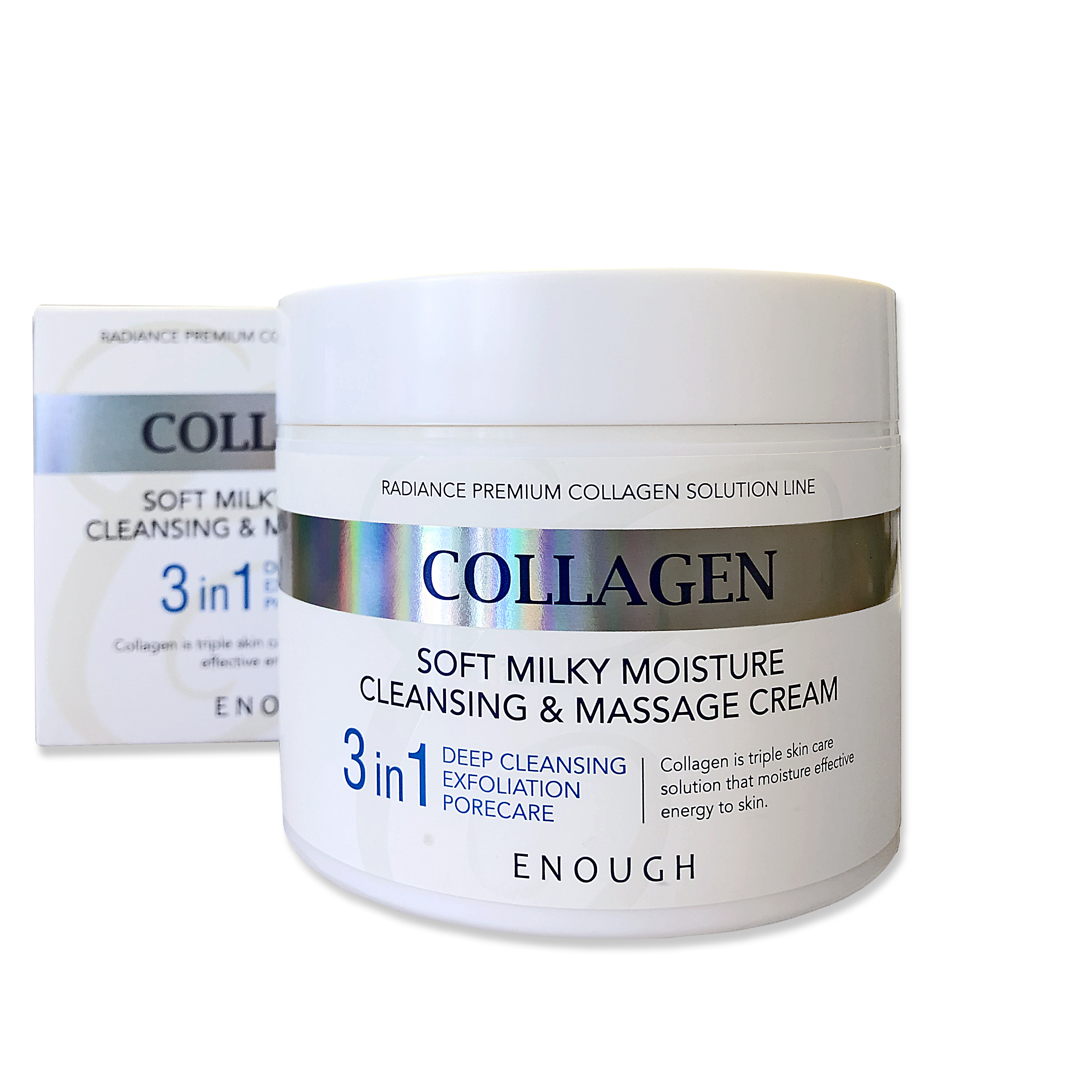 массажный крем с коллагеном enough collagen 3 in 1 cleansing