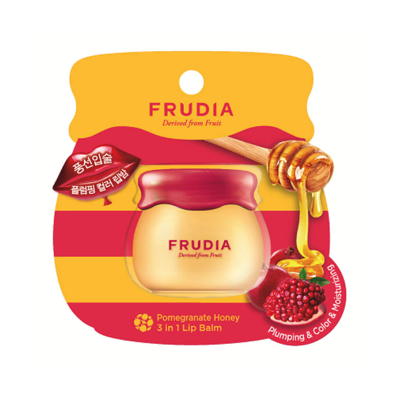 бальзам для губ с гранатом 3 в 1 frudia pomegranate honey 3 
