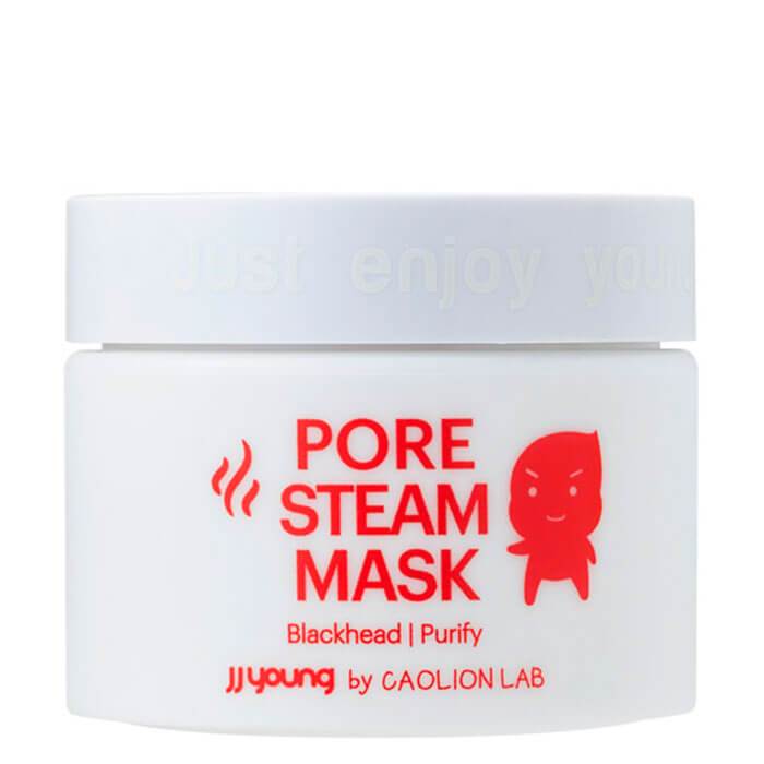 разогревающая маска от черных точек jj young pore steam mask