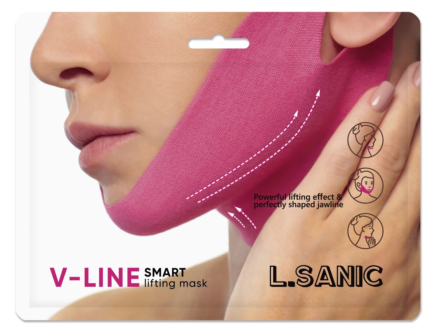 маска-бандаж для коррекции овала лица l’sanic v-line smart l