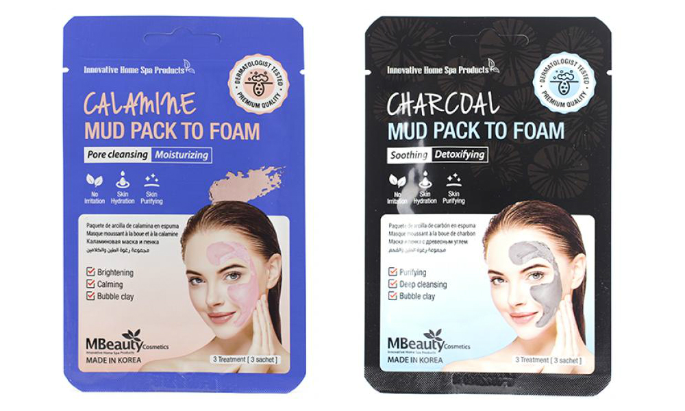 маска-пенка для лица mbeauty mud pack to foam