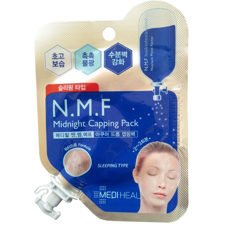 маска ночная для лица с n.m.f. mediheal n.m.f midnight cappi