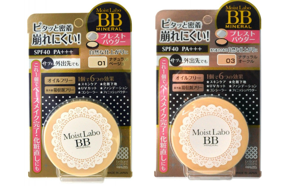 пудра компактная минеральная meishoku moisto-labo bb mineral