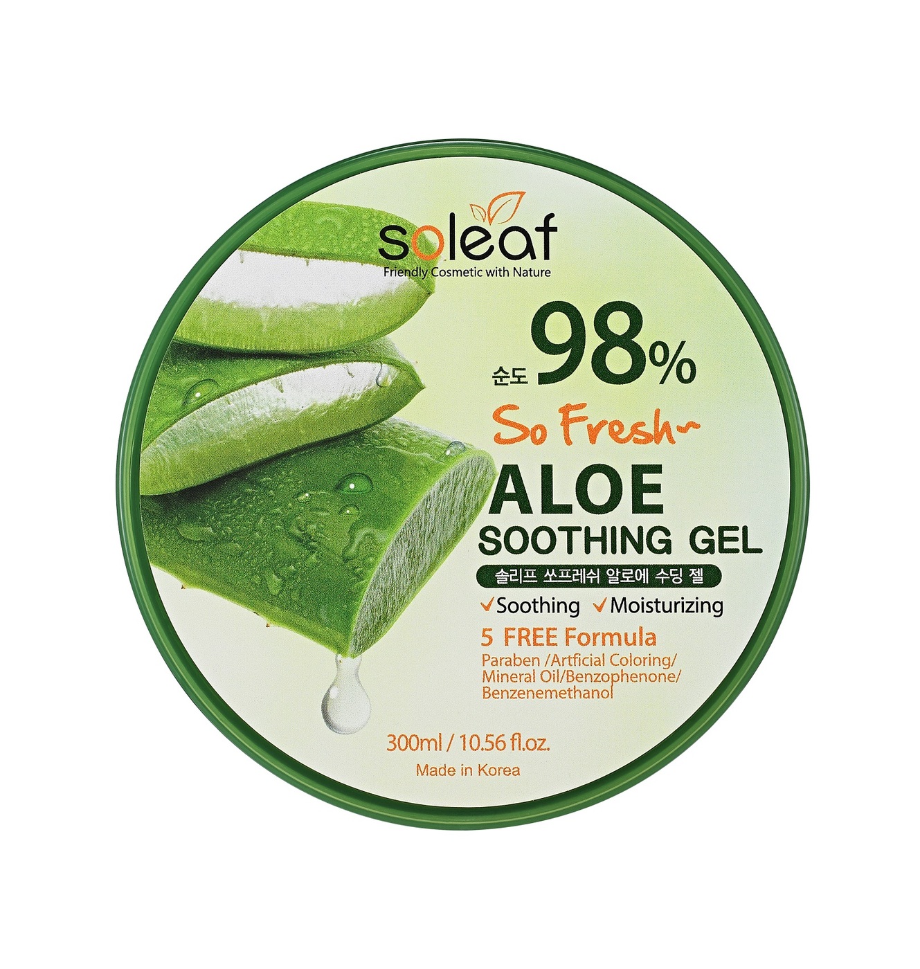 успокаивающий гель с алоэ soleaf so fresh aloe soothing gel