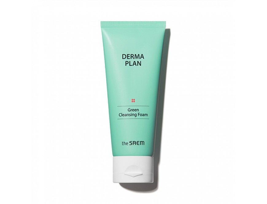 очищающая пенка для чувствительной кожи the saem derma plan 