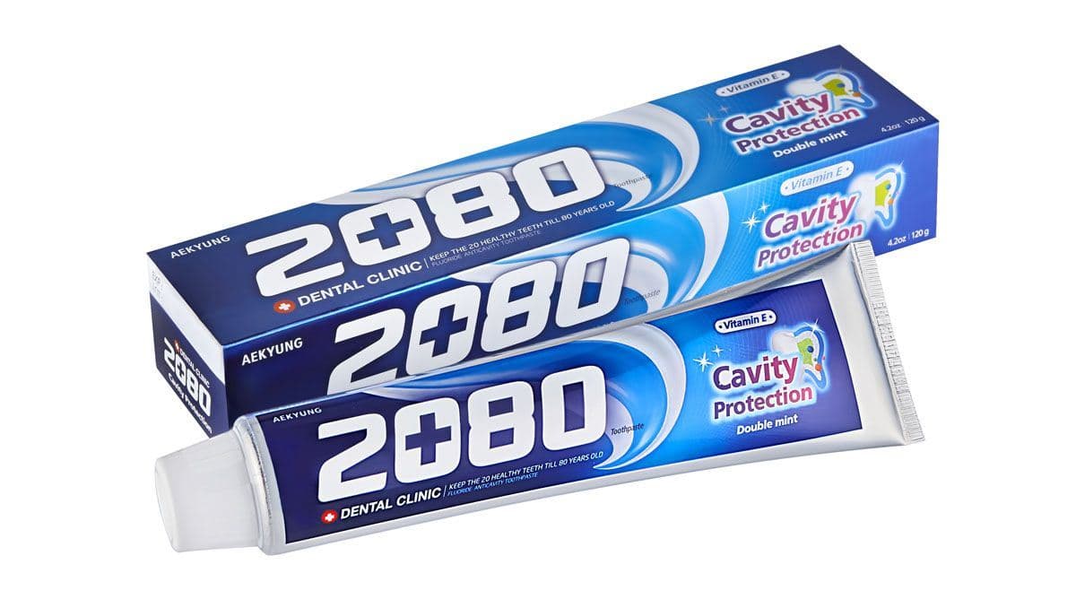 Зубная Паста 2080 Натуральная Мята С Фтором И Витамином Е