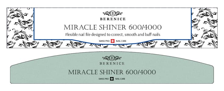Miracle Shiner Пилка Для Ногтей Полумесяц 600X4000