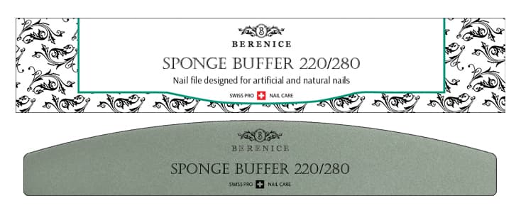 Sponge Buffer Пилка Для Ногтей Полумесяц 220X280