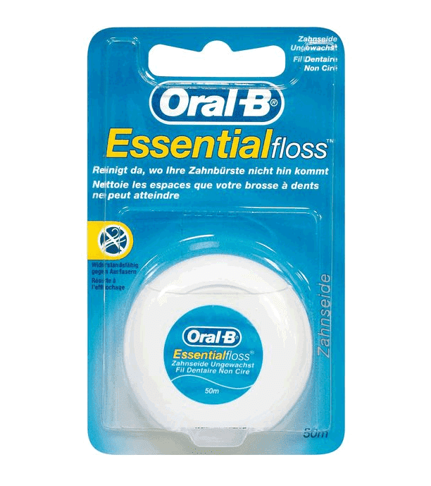 Essential Floss Зубная Нить Невощеная 50 М