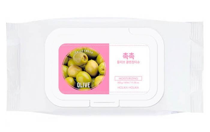 Daily Fresh Olive Салфетки Для Удаления Макияжа Олива
