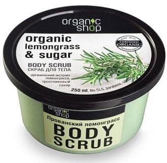 Body Scrub Organic Lemongrass  Sugar Скраб Для Тела Прованск