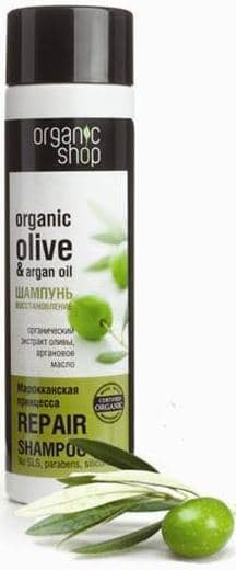 Shampoo Repair Organic Olive  Argan Oil Шампунь Марроканская