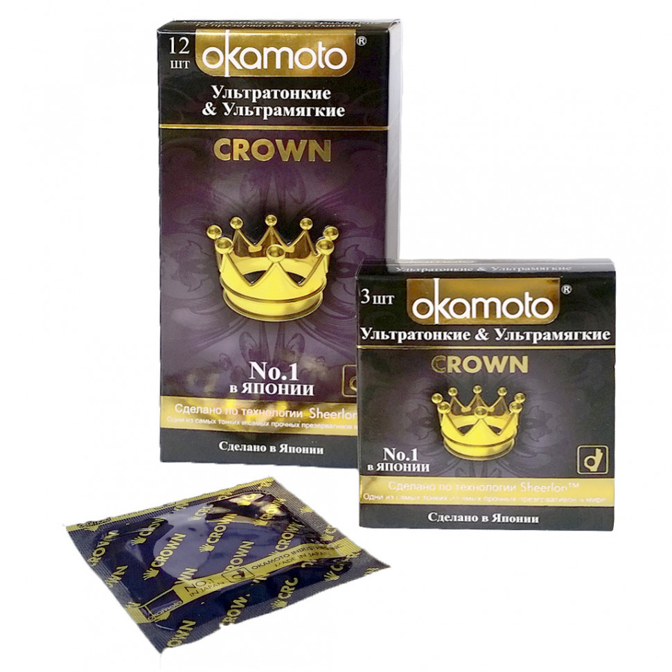 Okamoto Презервативы Crown , 12 шт