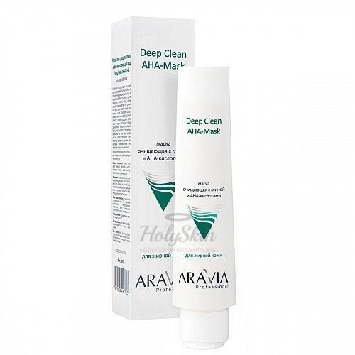 Очищающая маска с глиной и АНА кислотами Aravia Professional