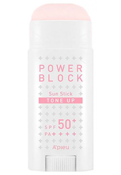 APieu Power Block Tone Up Sun Stick Pink SPFPA