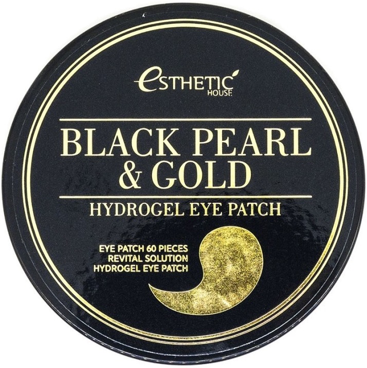 Esthetic House Black Pearl And Gold Hygrogel Eyepatch