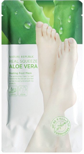 Nature Republic Real Squeeze Aloe Vera Peeling Foot Mask