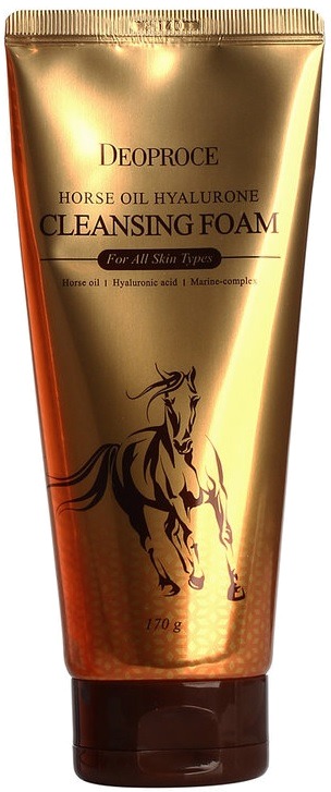 Deoproce Horse Oil Hyalurone Cleansing Foam