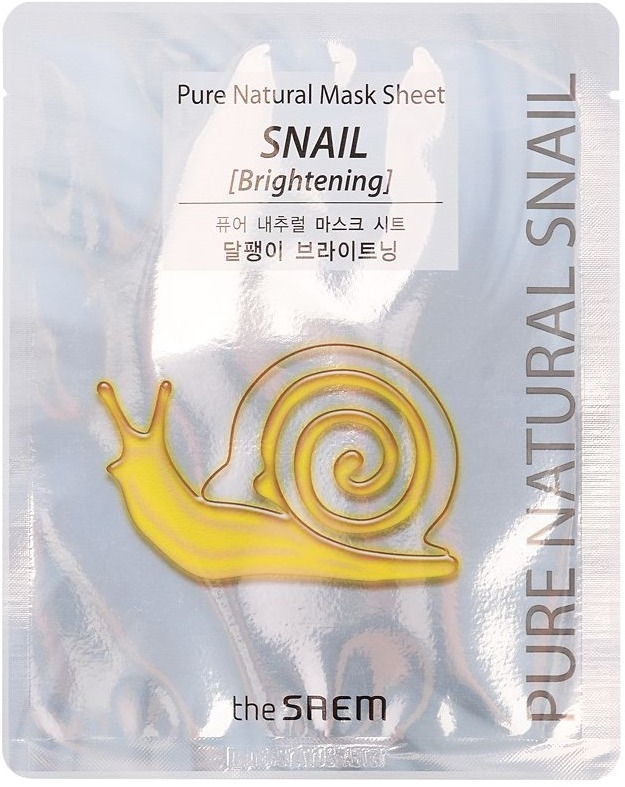 The Saem Pure Natural Mask Sheet Snail Brightening