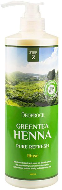 Deoproce Rinse Greentea Henna Pure Refresh