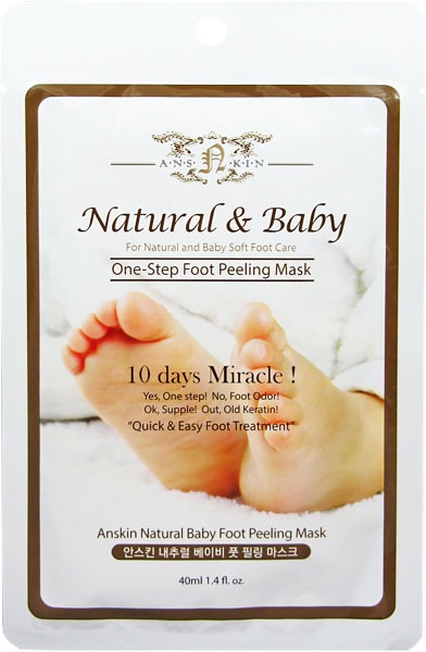 Anskin Natural Baby Foot Peeling Mask  Sheet
