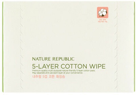 Nature Republic Beauty Tool Natural layer Cotton Wipe