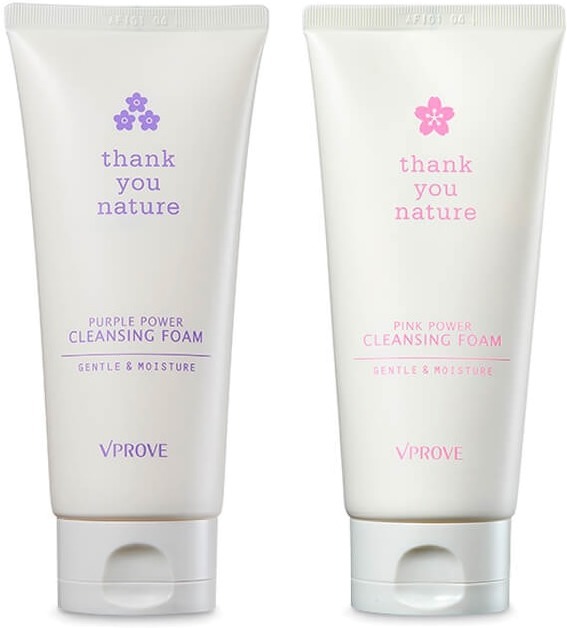 Vprove Thank You Nature Pink Power Cleansing Foam Gentle And