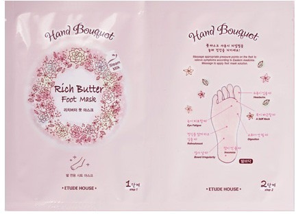 Etude House Hand Bouquet Rich Butter Foot Mask