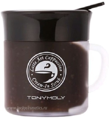 Tony Moly Latte Art Cappucino Cream  In Scrub